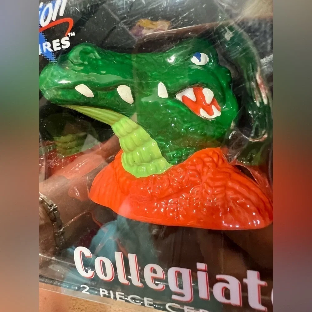 Florida Gators Christmas Ornaments Lot, 2 Ceramic Mascots, 1 Helmet SEC NCAA NIB